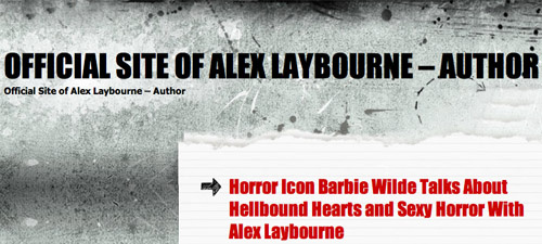 INTERVIEW WITH AUTHOR ALEX LAYBOURNE